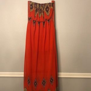 Strapless Maxi Dress